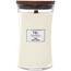 Woodwick Vonná svíčka váza velká Linen, 609 g