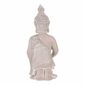 Dekoráció Buddha szobor térdelve, szürke,polirezin , 25 x 24 x 57 cm