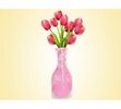 Váza skladací růžová, růžová, 19 x 28 cm