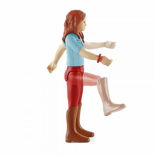 Schleich 42539 Hannah the Ginger z gibljivimisklepi na konju, 15 cm