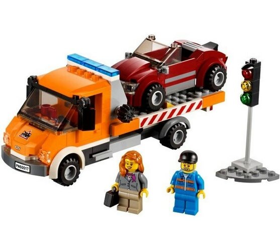 Lego City Auto s plochou korbou, viacfarebná