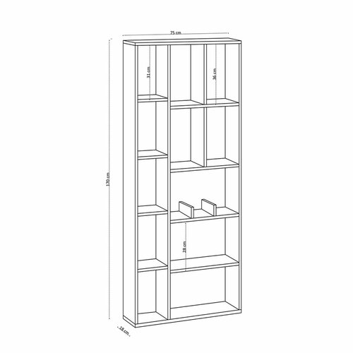 Bibliotecă Uranus White