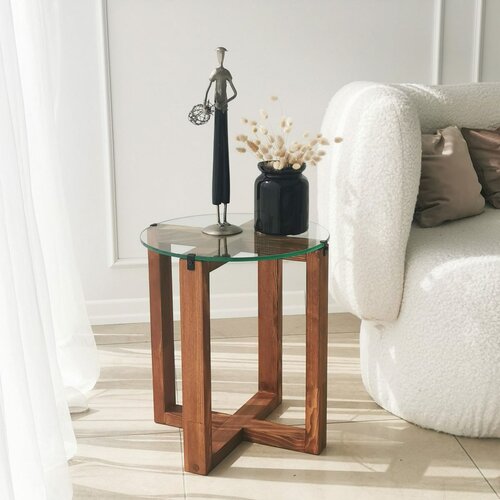 Komplet stranskih mizic Amalfi Walnut, 2 kos