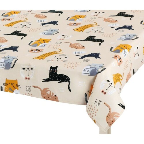 Bellatex Tischdecke Adéla Gelbe Katze, 120 x 140 cm