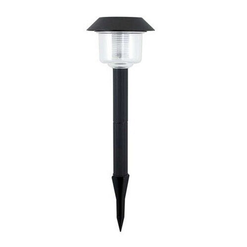 Solárna lampa plast čierna