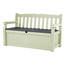 Keter Garten Aufbewahrungsbox mit Bank Eden Beige, 265 l, 140 x 60 x 84 cm