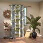 Restilo Draperie Blackout Palm Leaves galbenă, 140 x 245 cm