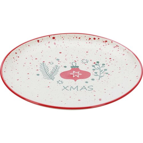 Set de 4 farfurii de desert din ceramică Let It Snow 20 cm