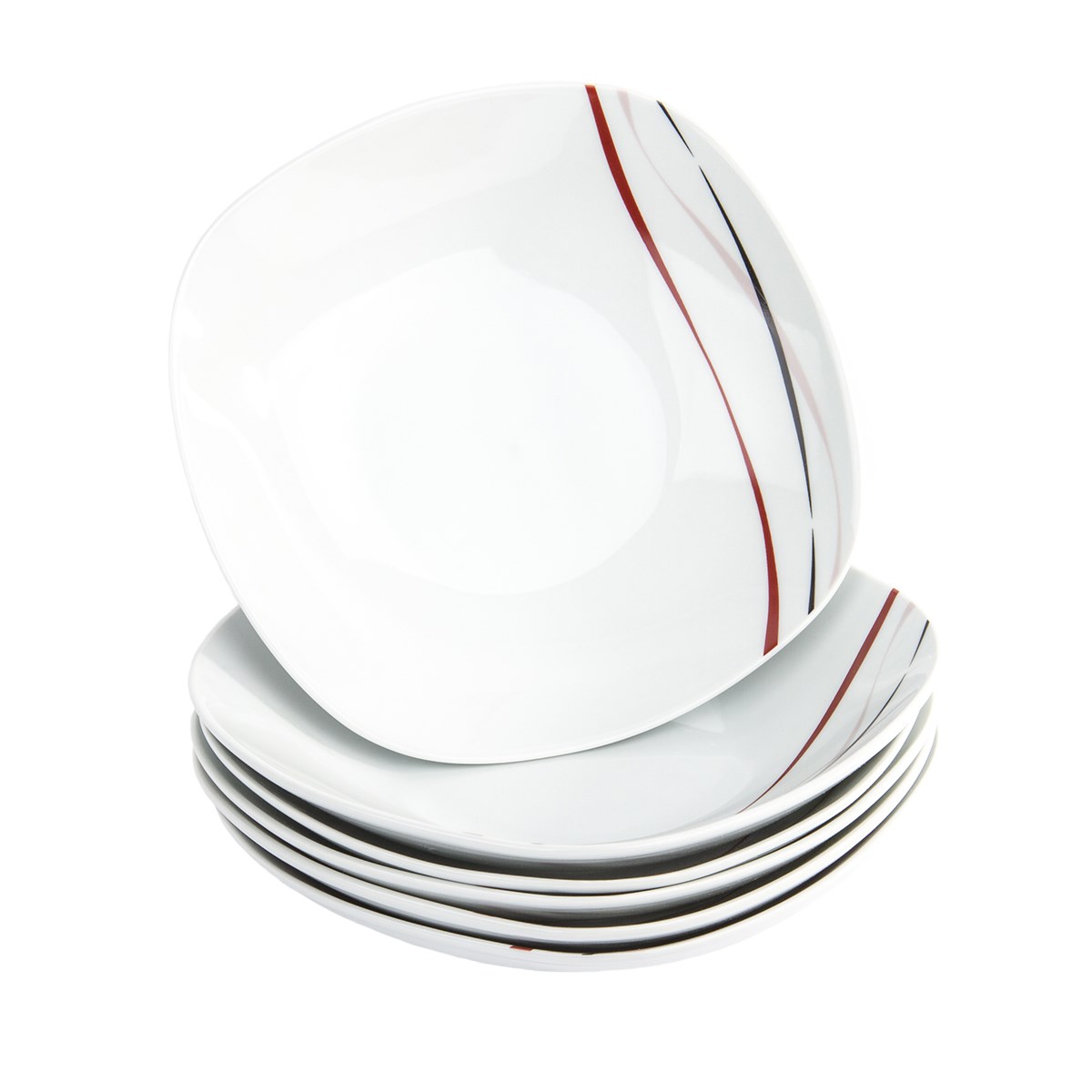 Domestic 6-dielna sada hlbokých tanierov Amelie, 21,5 cm