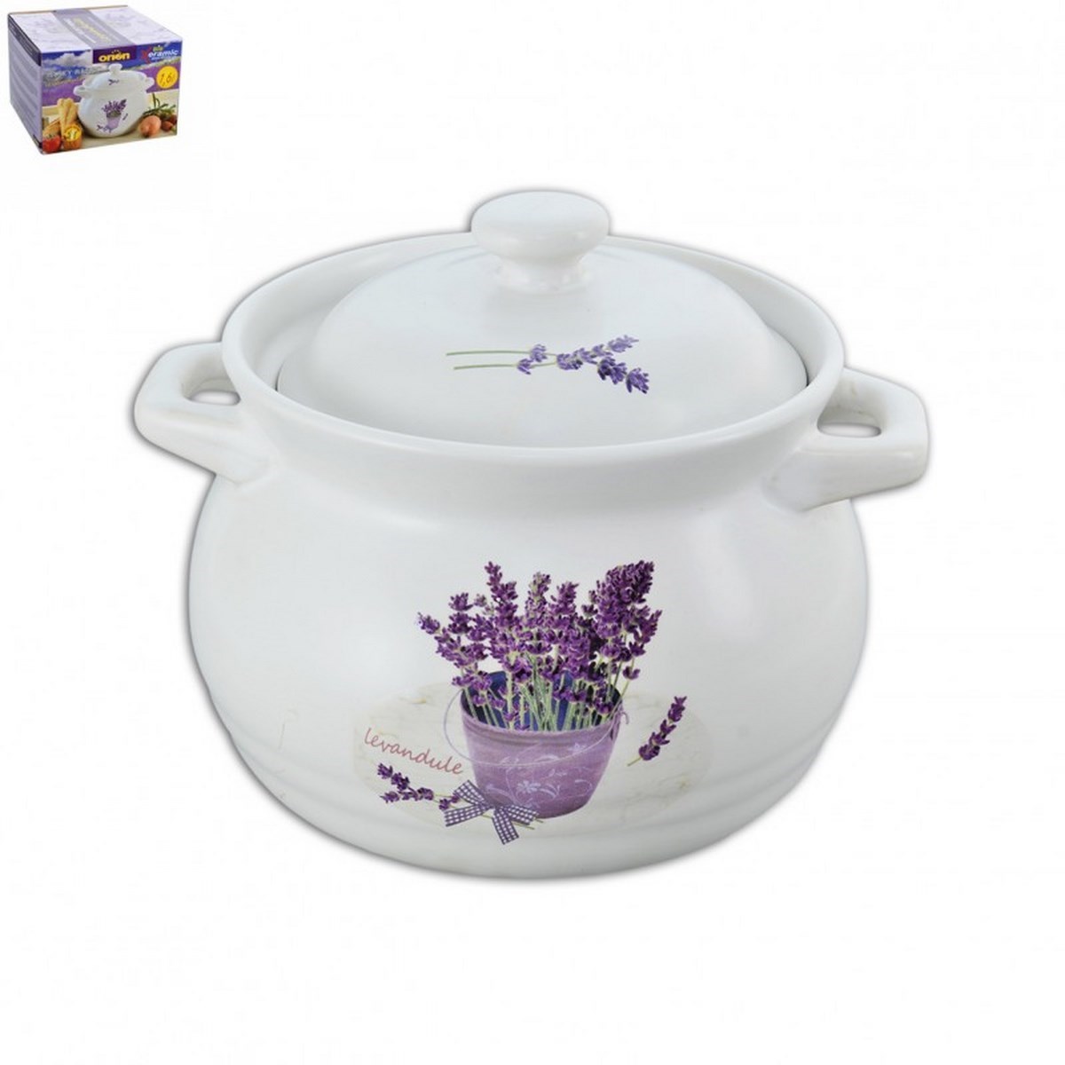 LEVAND keramický žiaruvzdorný hrniec 24 cm, 4,3 l Orion, 4,3 l