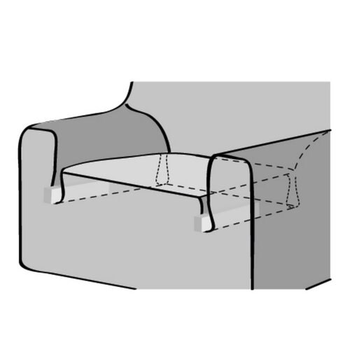 Stretchbezug für Sessel Denia Nussbaum , 70 - 110 cm