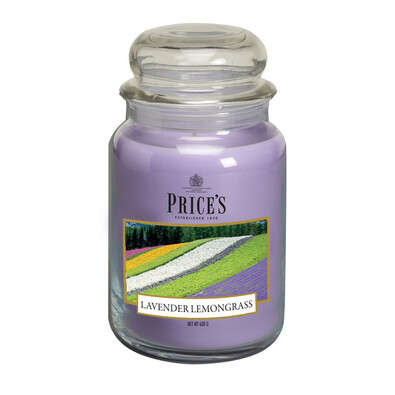 Price's Świeczka zapachowa w szkle Large Jar Lavender & Lemongrass