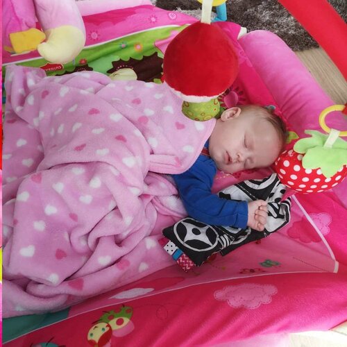 Pătură mare de lux cu melodii PlayTo Animale, 128x 118 cm