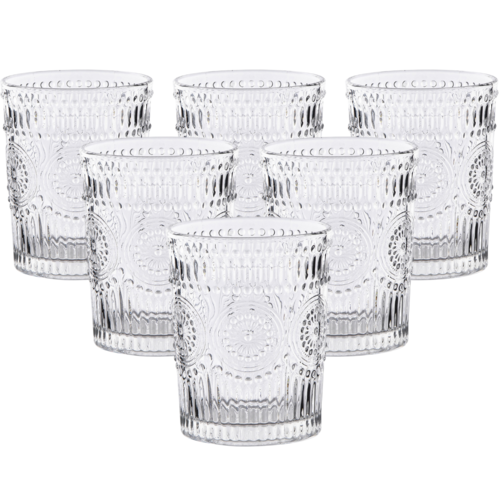 Altom Set of 6 Daisy glasses, 290 ml
