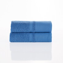 4Home Бавовняний рушник Делюкс синій, 50 x 100 см,набір з 2 шт.