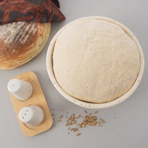Orion Rattan kenyér kelesztő kerek szakajtó25 cm átmérú