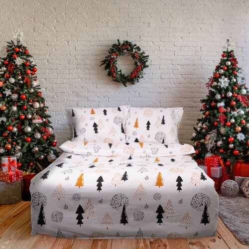Matex Stromky karácsonyi flanel , 140 x 200 cm, 70 x 90 cm