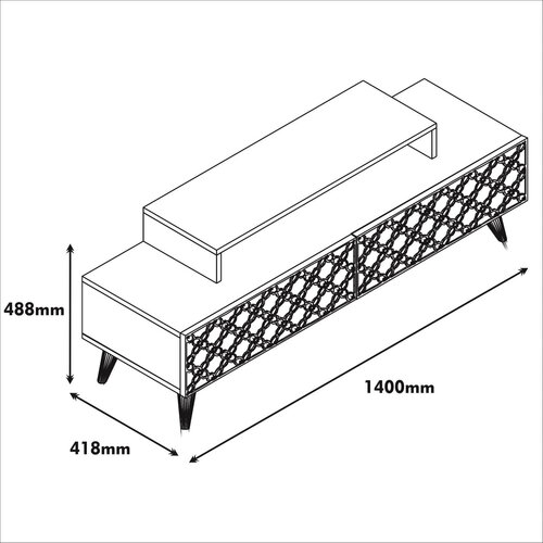 TV-Lowboard City Chalcedony