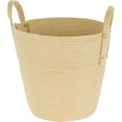 Dekorativer Aufbewahrungskorb mit Griffen    Toulouse Creme, 25 x 24 cm