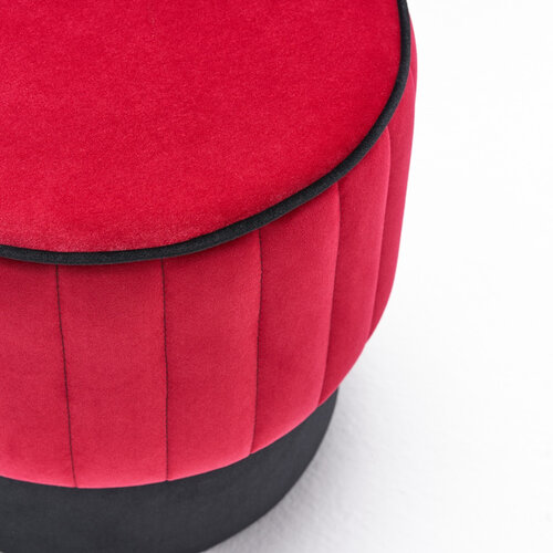 Taburet Rose Pouf Roșu