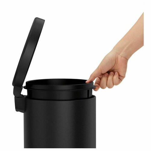 Simplehuman Okrogel koš z pedalom 4,5 l, črn