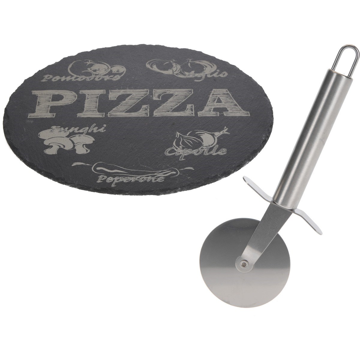 Podložka pod pizzu a krájač