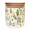 Glasdose mit Bambusdeckel Wiesenblumen, 440ml