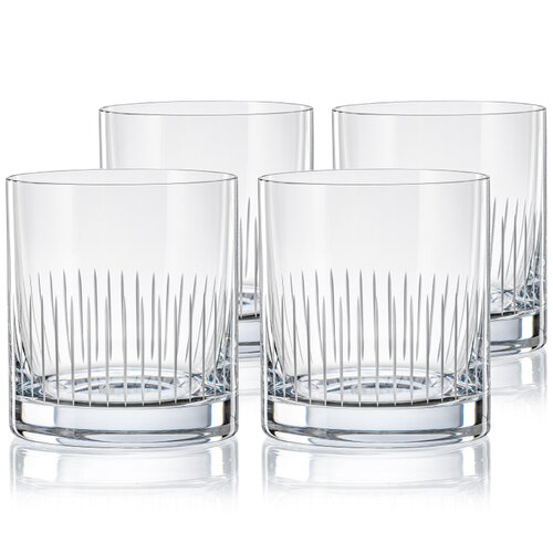 Crystalex CXBR783 4-dielna sada pohárov na whisky, 280 ml