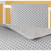 Bellatex Csillagok gyerek paplan és párna szett szürke, 75 x 100 cm, 42 x 32 cm