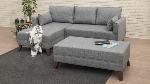 Sofa narożna Bella Narożnik Lewy 2 Szary