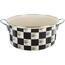 Orion Emaillierter Topf Schachbrett Rand, 5 l, Durchmesser 26 cm