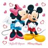 Samolepilne dekoracije Minnie in Mickey, 30 x 30cm