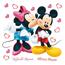 Samolepilne dekoracije Minnie in Mickey, 30 x 30cm