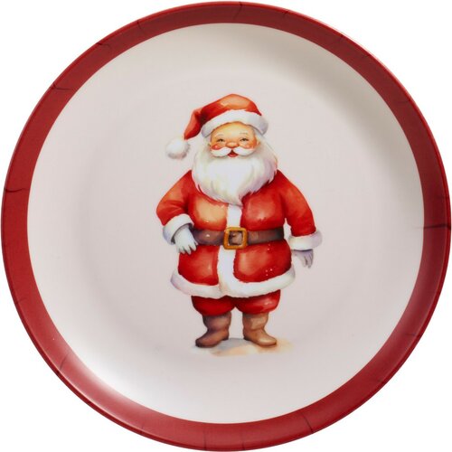 Set de masă pentru copii din melamină Santa, 5 piese