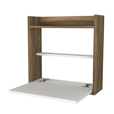 Schreibtisch Laptop White and Walnut