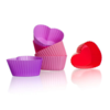 Set forme 6 bucăți de cupcakes din siliconBanquet Culinaria, inimi