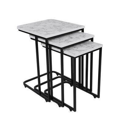 Metal Zigon masă pliabilă, 3 buc