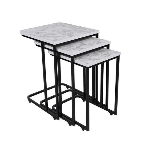 Odkládací stolek Metal Zigon, 3 ks