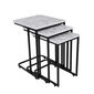 Metal Zigon masă pliabilă, 3 buc