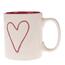 Cană din ceramică Red Heart,  600 ml