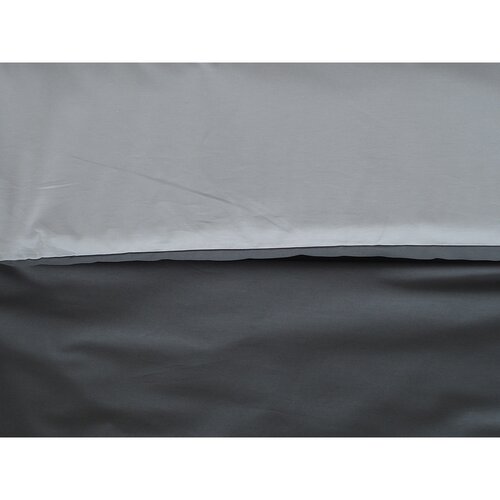 B.E.S. Petrovice Baumwollbettwäsche Double Face anthrazit/grau, 220 x 200 cm, 2 Stück 70 x 90 cm