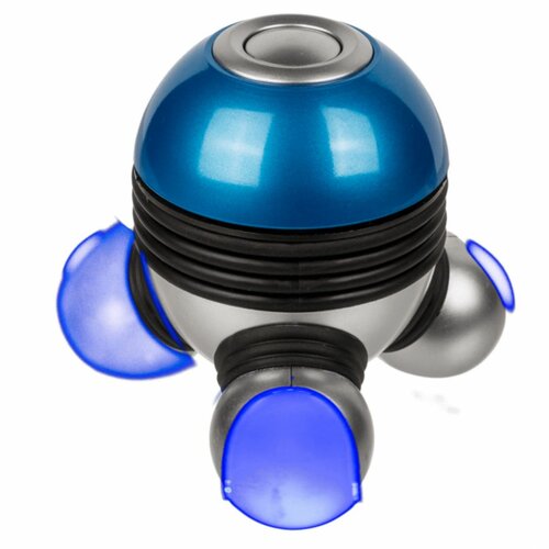 Urządzenie do masażu wibracyjnego z diodami LED, niebieski