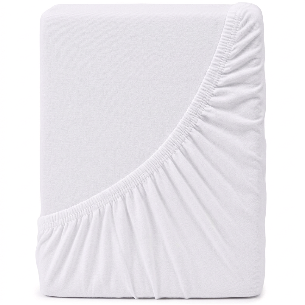 Fotografie produktu: 4Home jersey prestieradlo Mako biela, 180 x 200 cm