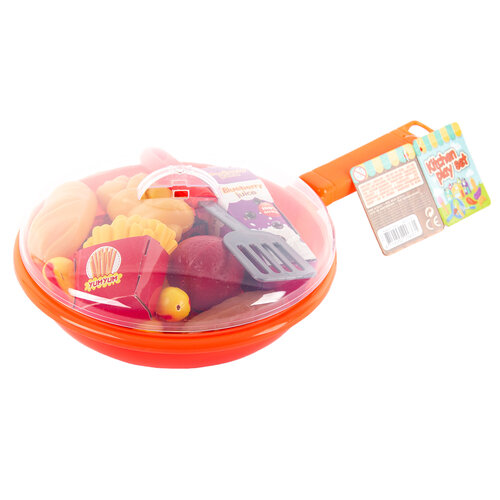 Set jucării pentru copii Tigaie, portocaliu, 30 cm