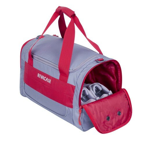 Riva Case 5235 Reise- und Sporttasche Volumen 30 l, grau-rot