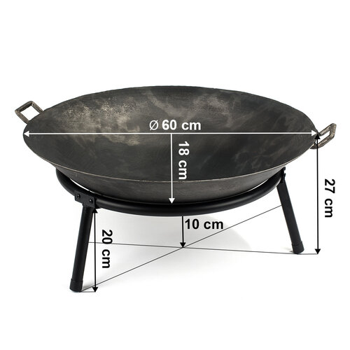 Krožno ognjišče, premer 60 cm
