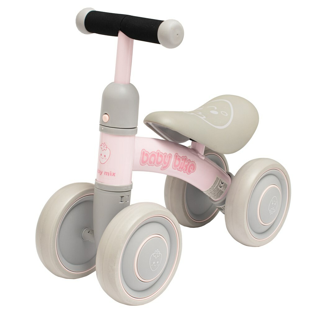 Bicicletă fără pedale pentru copii Baby Mix Fruit, roz