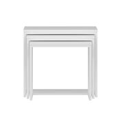 Beistelltisch Evia White, 3 Stück