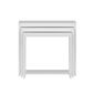 Beistelltisch Evia White, 3 Stück