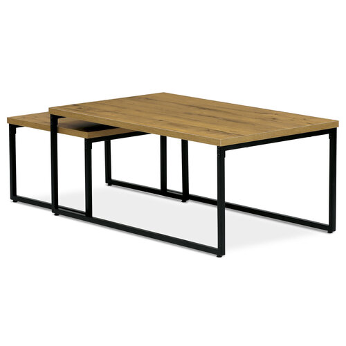 Couchtischset in Wildeiche Dekor 2 Stück